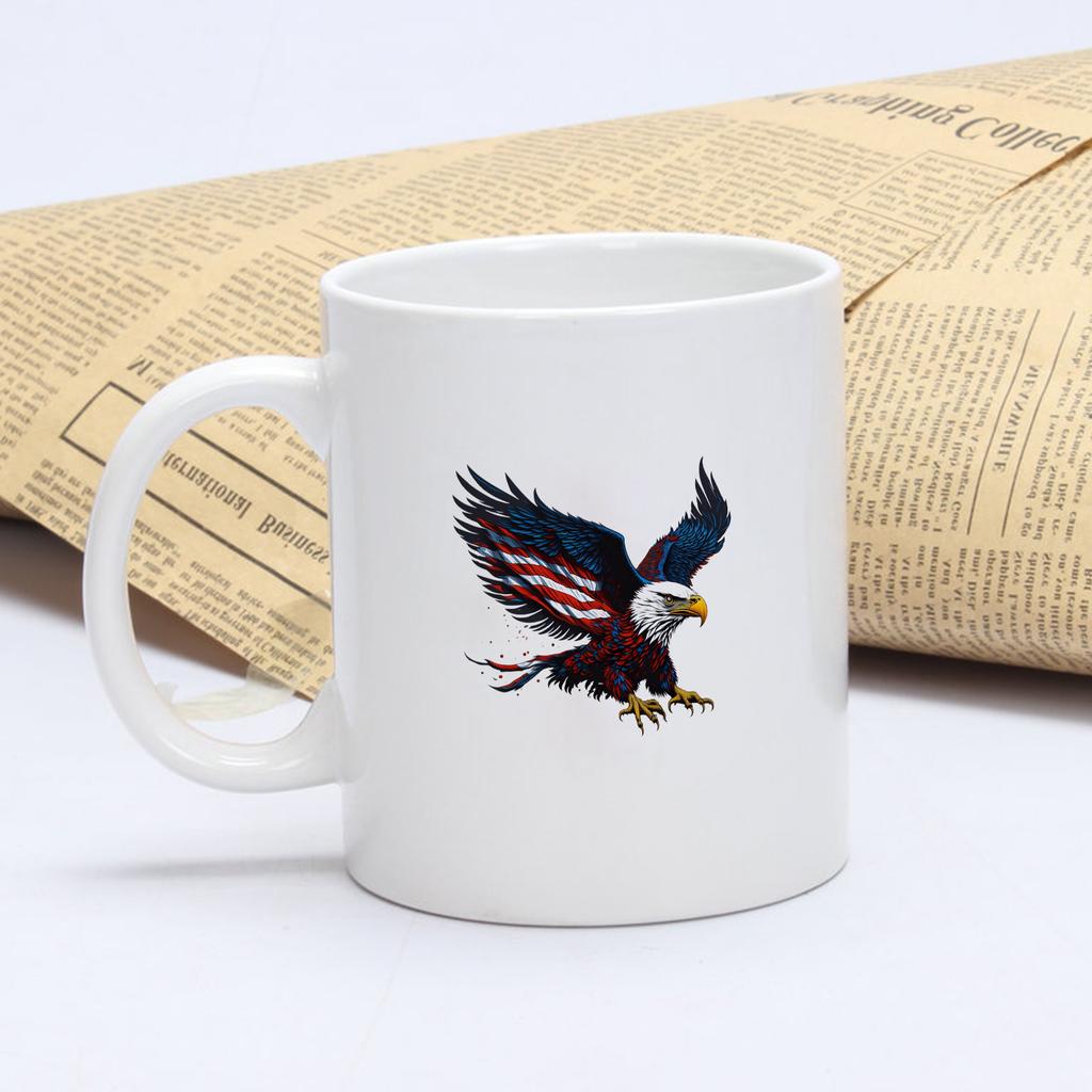 3d Print Independence Day Series 11oz Sublimation Ceramic Coffee Mug Animal Pattern Kitchen/Office Drinkware Holiday Gifts