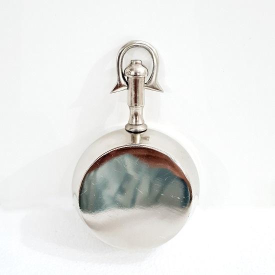 Nautical Marine Style Shiny Silver Desk Analog Clock Office Table Decor
