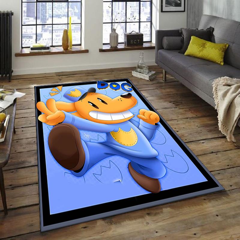 1pc DogMan2 Design Area Rug - Non-Slip, Soft & Cozy Floor Mat for Living Room, Bedroom, Office - Indoor/Outdoor Decorative Carpet