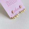 Sliver Star Moon Earrings Studs Gold Hanging Stars Ear Studs  Unisex