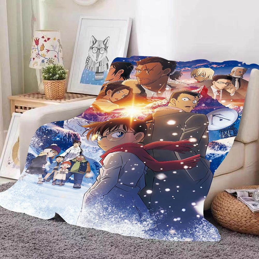 Detective Conan One-eyed Flashback Blanket Design Lightweight For Dorms, Naps, Living Room, Office,Sofa,All-Season