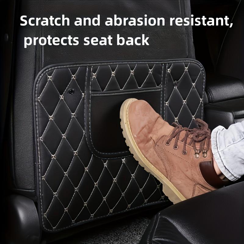 Faux Leather Car Seat Back Protector Pad - Anti-Kick Design, Durable & Easy-Clean, Fits All Car Seats, Backseat Cushion for Car Seat