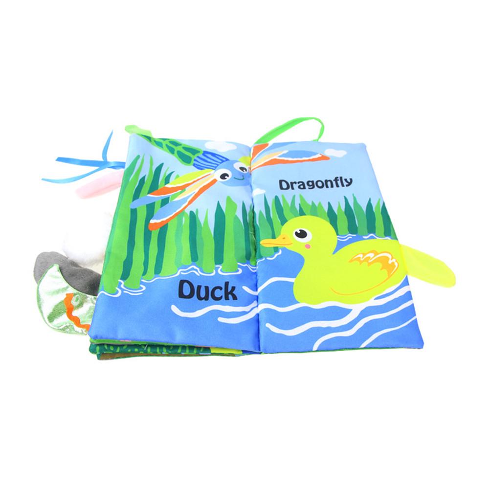 Intelligent Development Jungly Tails Soft Cloth Preschool Toddlers Toy Book