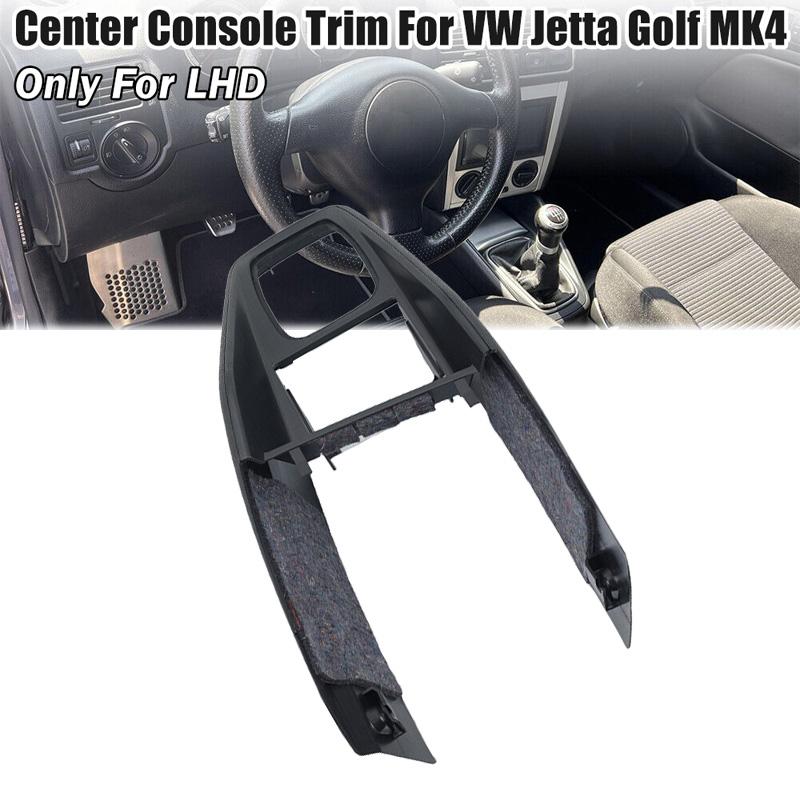 LHD Car Front Center Console Middle Tunnel Trim Frame Replacements for VW Golf 4 Jetta Bora MK4 1998-2004 Auto Interior Styling Accessories