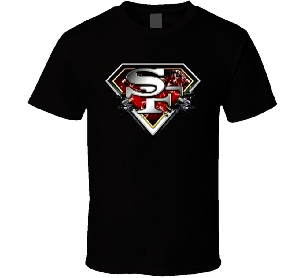 San Francisco football Superman T Shirt Mens Womens Tees Top 4XL