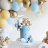 33pcs Baby Shower Cake Topper Set - Blue Bear & Star Cloud Decorations for Birthday Party, Gender Reveal Cake Decor
