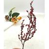7/12 Head Foam Red Holly Berry Branch for Holiday Decor