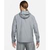 Reflective Logo Print Woven Running Hooded Jacket Men Outerwear Grey DD4747-084
