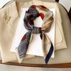 Imitation Silk Korean Style Fashion Square Scarf for Women Clavicle Decoration Small Scarf for Women Retro Simple Small Scarf Headband Tie Bag