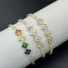 Fashion Zircon Four-Leaf Clover Tennis Bracelet - Luxury Hot Sale