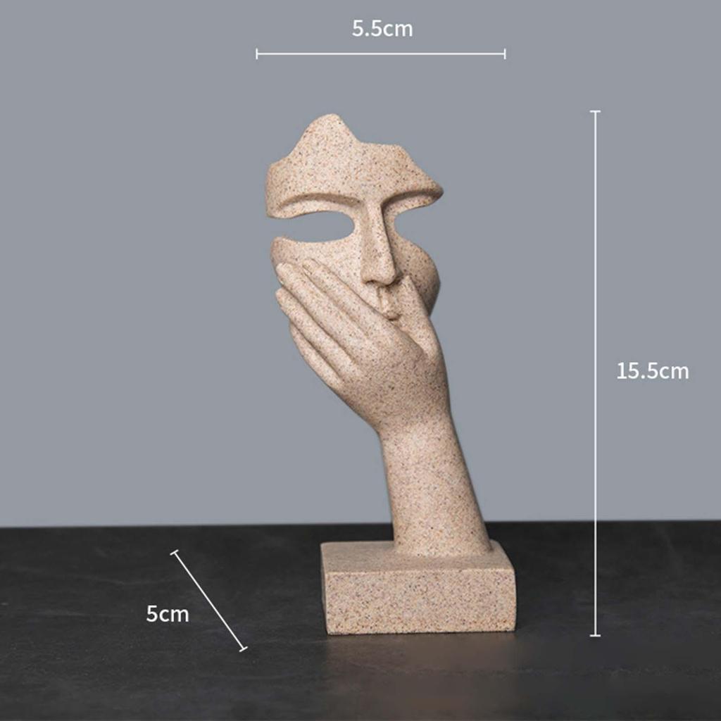 Abstrakcyjna Figurka Artystyczna Prezenty Postacie Dekoracja Dzieła Sztuki Ornament Nowoczesna Statua z Żywicy do Domu Biura Regału na Książki Pulpitu Sypialni
