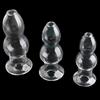 Effective Prostate Toy Smooth Fast Adaptation Rounded Tip Transparent Butt Plug Sex Toy for Bedroom