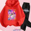KPop Demon Hunters Hoodie Set Girls Fashion Casual Sweatshirt Movie New Kid K-Pop Demon Hunters Hooded Suit Clothes