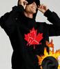 Canada Hockey Hooded Sweatshirt with Eye Mask for Men, Stylish & Functional, Great for Casual Gatherings & Rests