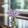 Crystal Lotus Candle Holder for Home Decor and Gifts