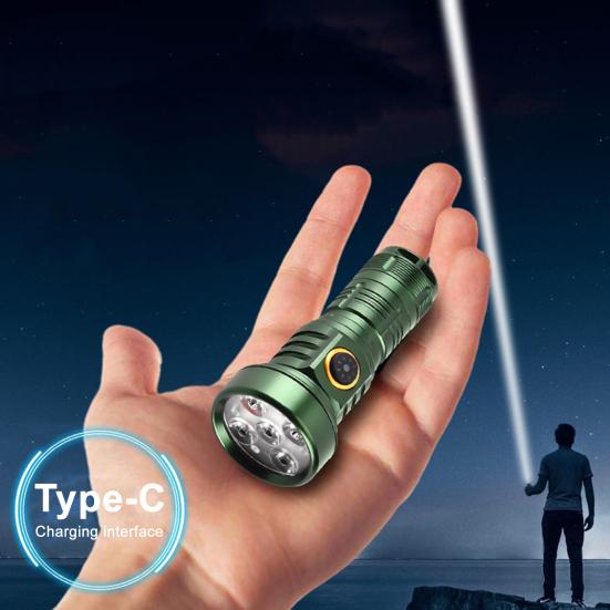 Mini Flashlight Super Bright High Lumens Multiple Lighting Modes Waterproof Portable Rechargeable LED Flashlight Camping Torch