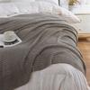 Good-Knitted Throw Blanket For Couch, Bed And Sofa Super Soft Blanket With Tassels Cosy Home Decor Durable Yellow