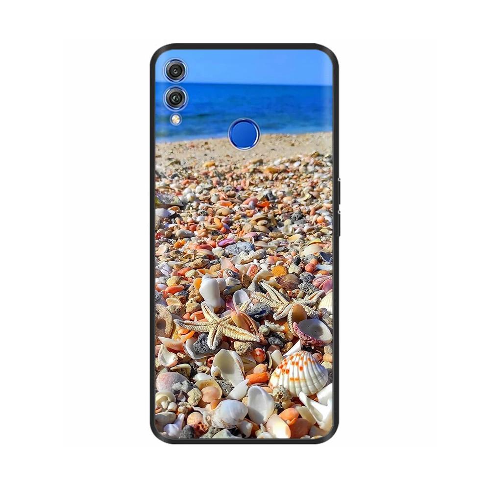 For Honor 8X Case Soft Liquid Silicone Full Coverage Phone Case For Huawei Honor 8X Cases Honor8X Cute Panda Back Cover Fundas