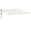 Retractable Cream Awning 3.5 X 2.5 M Fabric and Aluminum