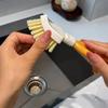 Triangular gap brush toilet floor brush Household bathroom Showerhead hole brush Kitchen hard bristle cleaning brush