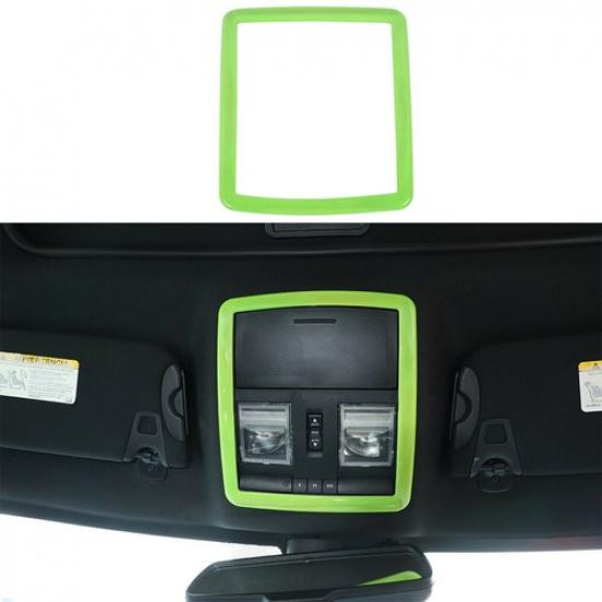 Front Roof Reading Light Lamp Decor Frame Trim Green For Dodge Challenger 2010+