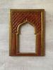 Hand-Painted Wooden Jharokha Frame: Indian Wall Decor