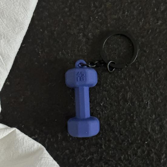 Sports Keychain Pendant Decorative Kettlebell Dumbbell Design Keyring Car Keys Bags Backpacks Accessory