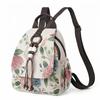 Embroidered Flower Double Shoulder Bag - Women's Literary Backpack, Ethnic Style, Vintage Travel Bag