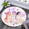Huntrix Girl,Round Area Rug,Carpet Rug for Living Room Bedroom Sofa Playroom Decor,Non-slip Floor Mat