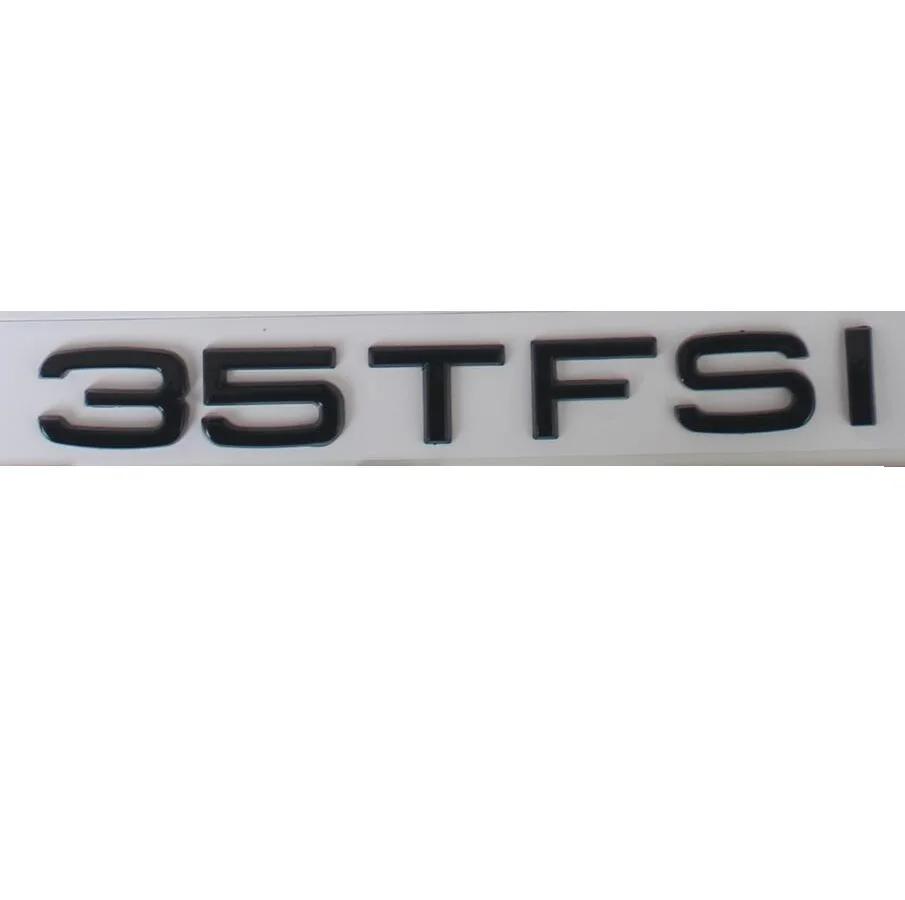 Nero Lucido 35TFSI 40TFSI 45TFSI 50TFSI 55TFSI TFSI Emblemi Badge Simboli per Audi A3 A4 A5 A6 A7 A8 A6L A8L Q3 Q5 Q7 Q8 Q8L