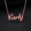 18K Gold Plated Non-tarnish Stainless Steel Custom Name Necklace Personalized Script Nameplate Jewelry for Women Gift