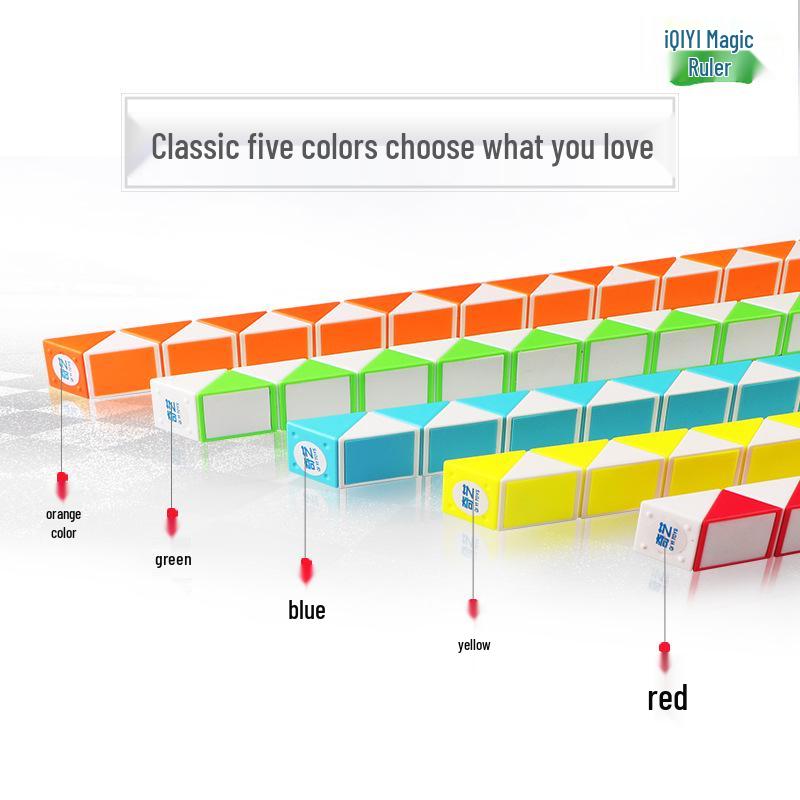 

Qiyi 24-Section Colorful Magic Snake Cube: Creative Folding Toy