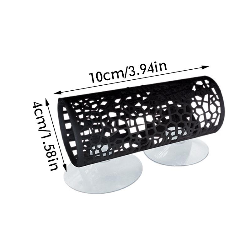 Betta Fish Rest Tunnel with Suction Cup Hollow Sleeping Tube Aquarium Small Fish Shrimp Hiding Tunnel Toy Fish Tank Decorations