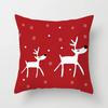 Christmas Decoration Cartoon Santa Claus Polyester Throw Pillow Case Merry Christmas Decorative Pillowcase 45X45Cm