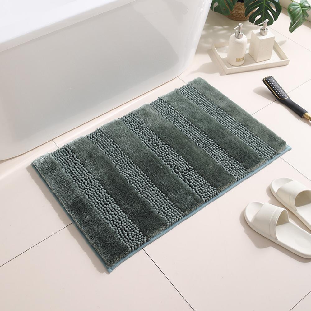 Simple Wind Woven Chenille Pearl Yarn Bathroom Non-slip Mat Entry Door Bathroom Floor Mat