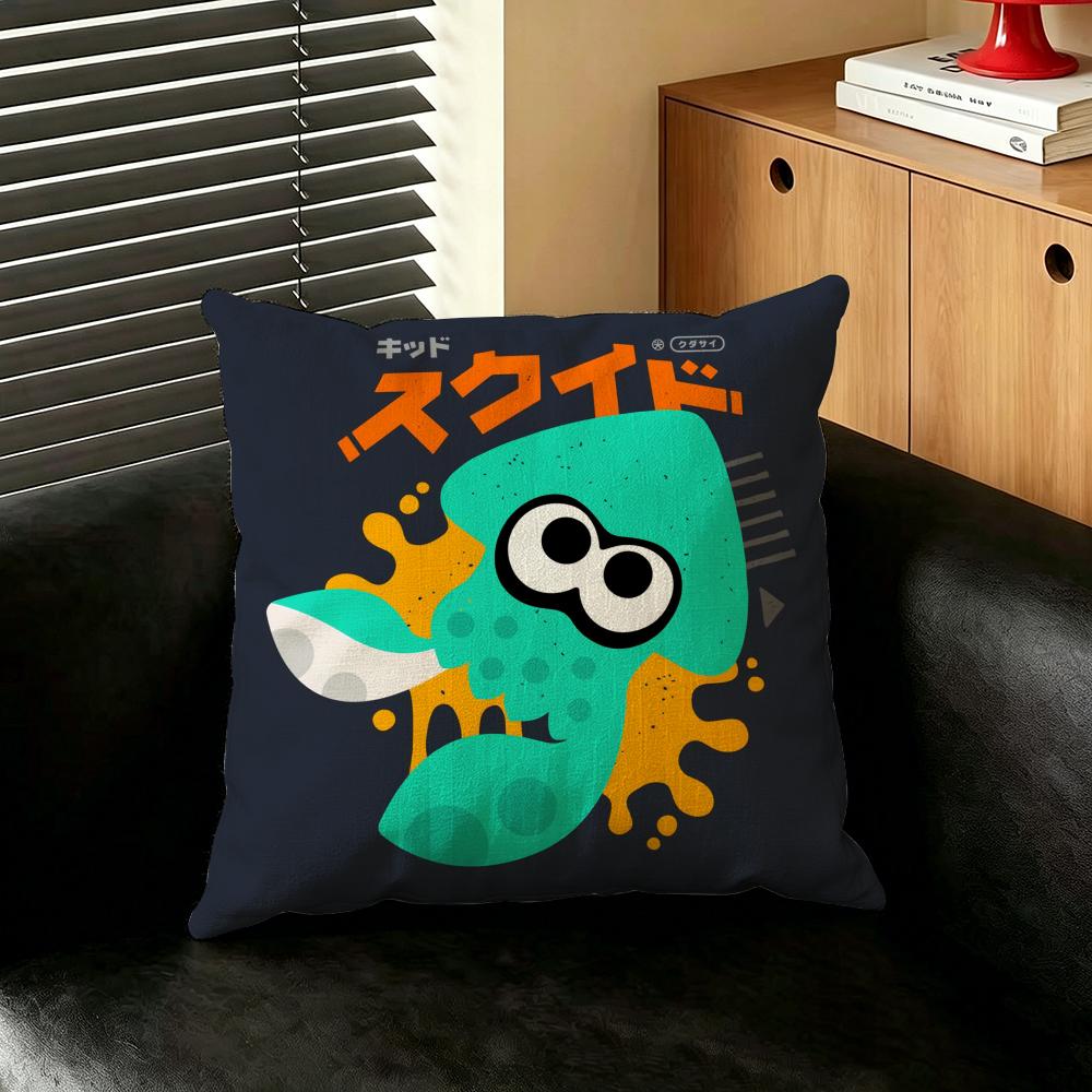 Game SSplatoon Cushion Cover Creative  Pillowcases for Interior Decoration Office Living Room Home Car Hot
