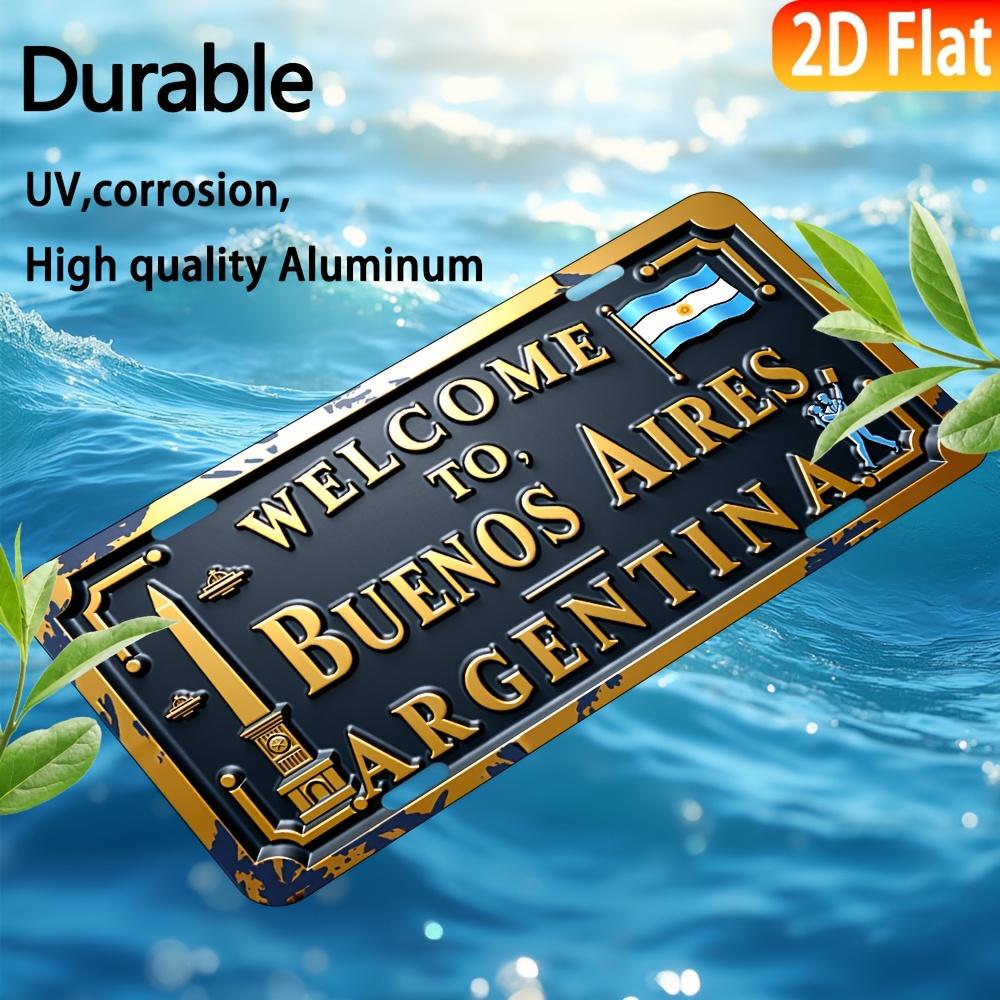 2D Flat Product, 1pc, Aluminum License Plate, for Decoration Only, Vintage Metal Aluminum Sign, Wall Hanging Decorative Plaque