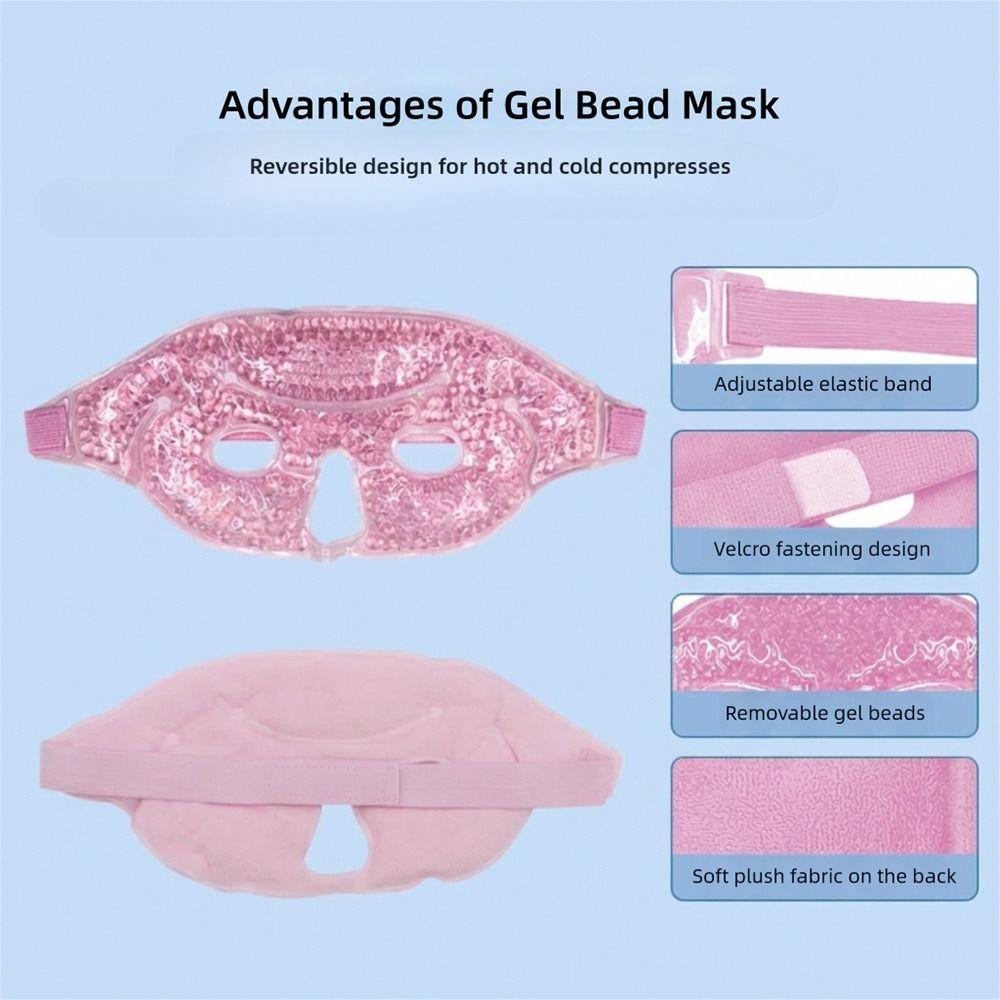 Gel Beads Compress Ice Gel Eye Face Mask Cold and Hot Heat Reusable Sleeping Ice Pack Skin Care Tool Face Ice Bag SPA
