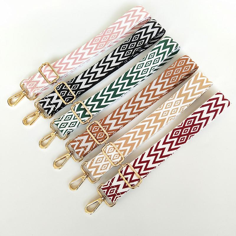 Bunter Damen-Taschen-Ersatzriemen - Bestickt, Breit, Dekompressionsfähig, Einzelne Schulter, Umhängetasche, Rucksack, Lanyard-Stil.