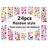 6/12/24pcs 3D Love Bubble Stickers Cartoon DIY Scrapbook Photo Album Decoration Creative Gifts Cute Stationery School Awards YMY