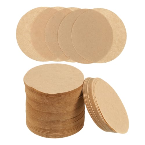 

uxcell 800pcs 2 Round Coffee Filters, Disposable Paper Percolator Coffee Filters, Natural Unbleached Wood Fiber, Pour-Over Coffee Filters for Drip Co