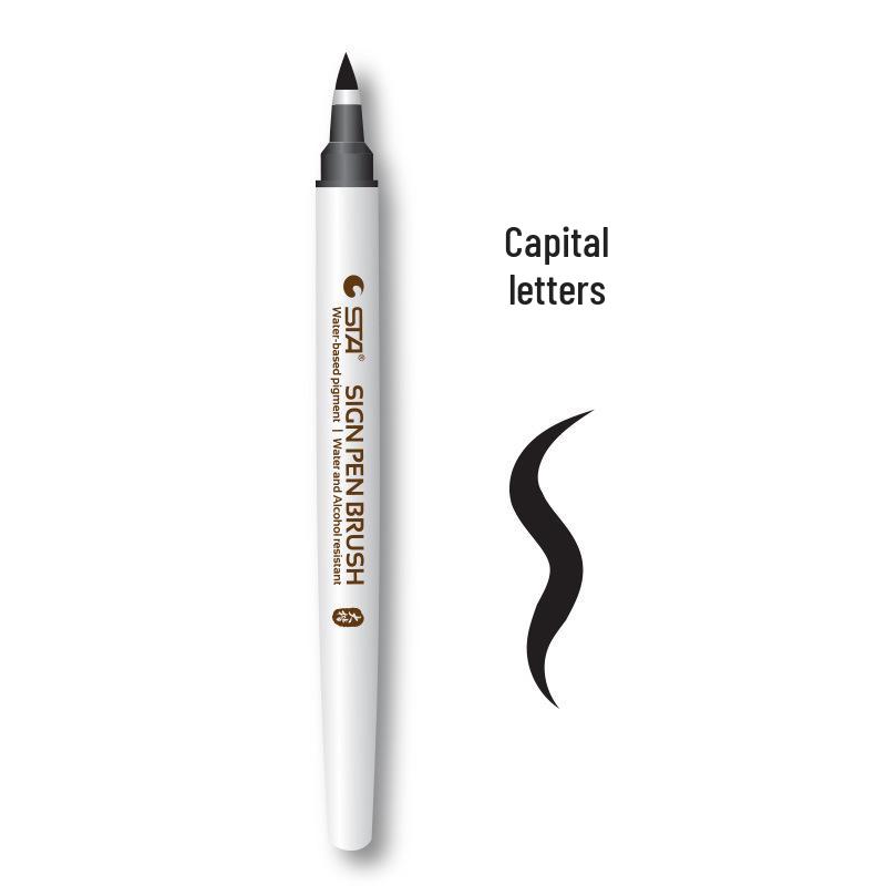 

Stashu Li Waterproof Extra Fine Soft Brush Calligraphy Pen for Student and Signature Writing