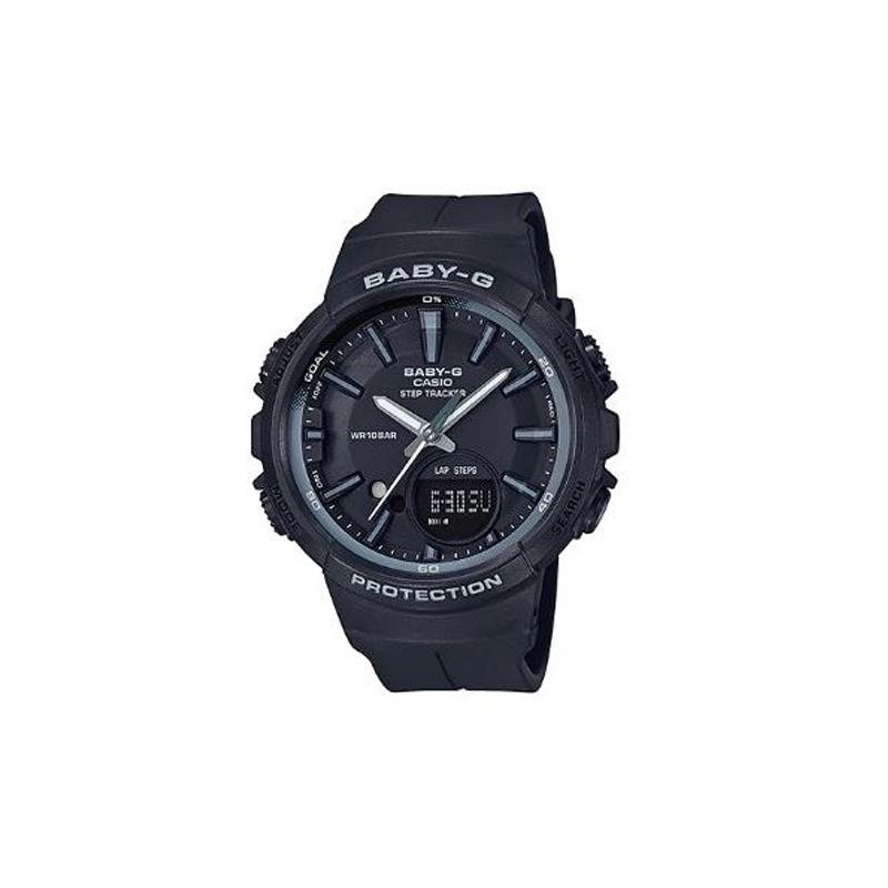 

Casio CASIOBABY-G series sports series fashion trend contrast color street classic pointer dual display sports waterproof quartz movement BGS-100SC-1A чорний