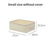 Cotton Linen Storage Bin With Waterwash And Multiuse Design For Home Organization