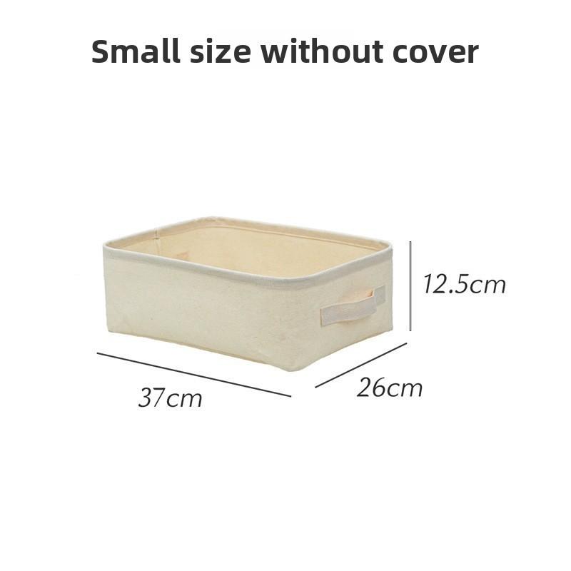 Cotton Linen Storage Bin With Waterwash And Multiuse Design For Home Organization