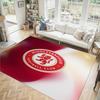 Middlesbrough FC Design Crystal Velvet Carpet Cozy Non?Slip Printed Rug For Bedroom Living Room Entrance
