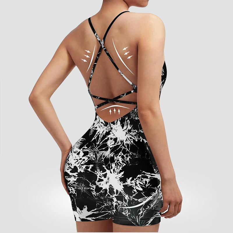 Vest Style Yoga Suit Jumpsuit Sexy Hip Hugging One-Piece New Sports Jumpsuit For Women