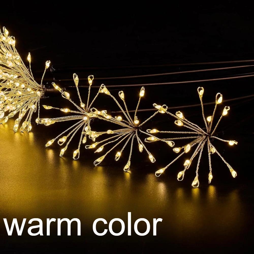 

Solar Garden Lights Firework Starburst Lights LED Solar Powered Waterproof Firefly Light for Outdoor Yard Flowerbed Decor Warm-6head
