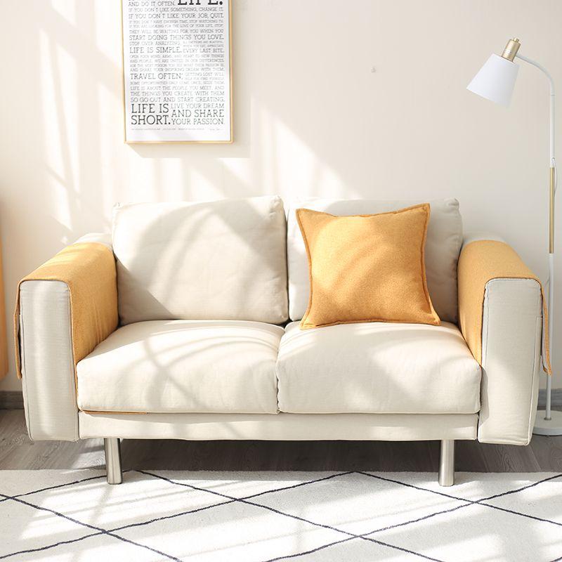 New Cotton and Linen Sofa Armrest Towel Four Season Anti Slip and Dustproof Armrest Pad Home Decoration Storage Remote Control Books