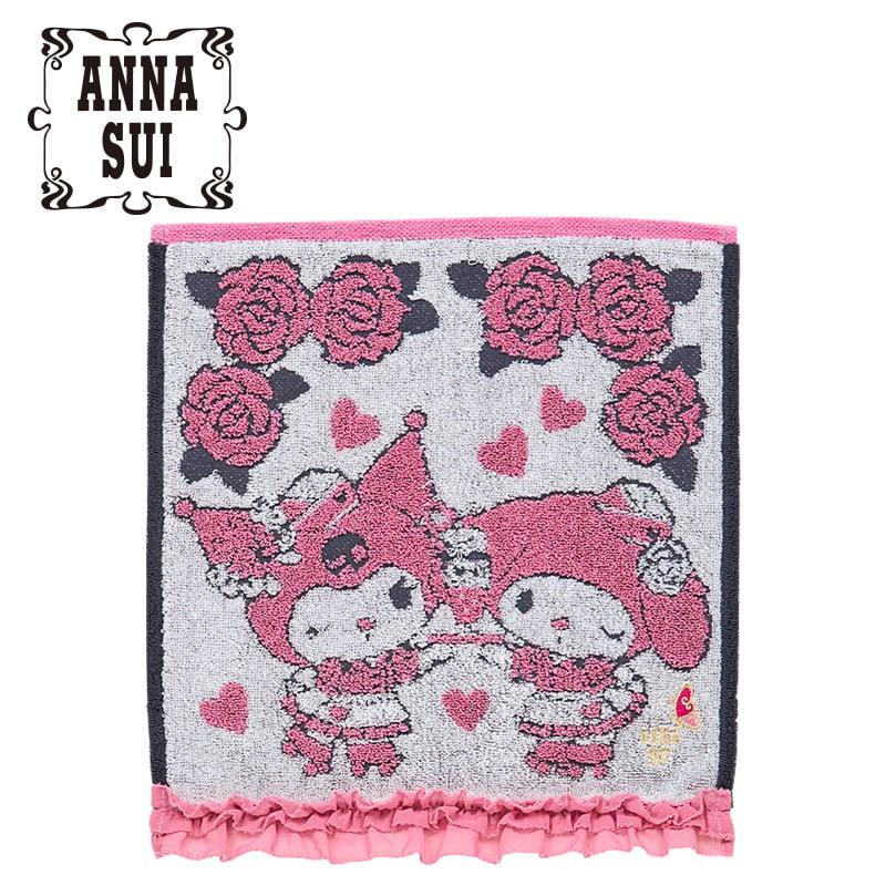 Sanrio ANNA SUI Ručník Kapesník ( Volat ) My Melody & KUROMI Růžová Japonsko NOVÉ